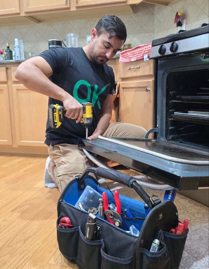 Oven door and hinge replacement