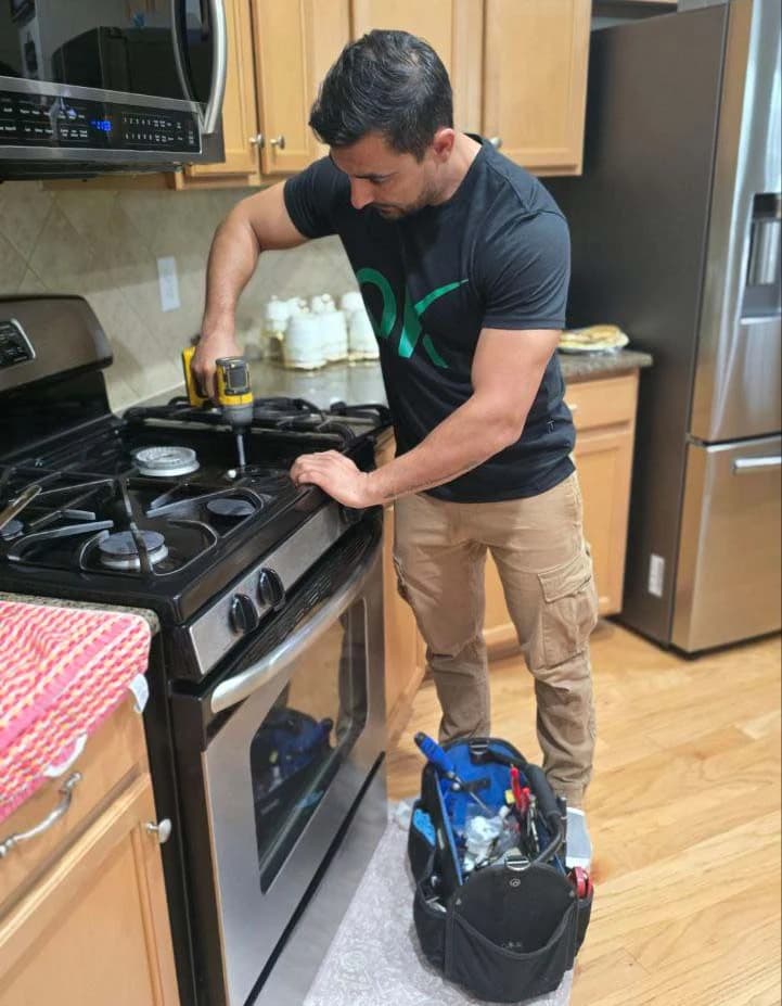 Burner cleaning and electric ignition issue fixed
