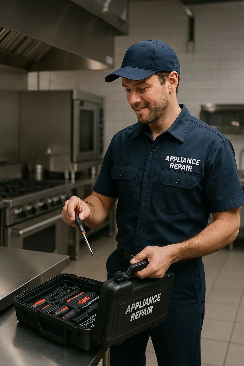 Mobile appliance repair team ready for service